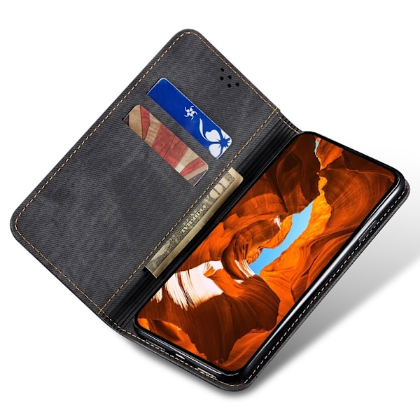 SKALO Motorola Edge 60 Jeans Flip Cover - Sort Black