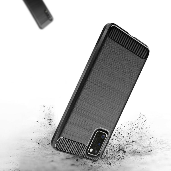 Stødsikker Armour Carbon TPU etui Samsung A41 - flere farver Grey