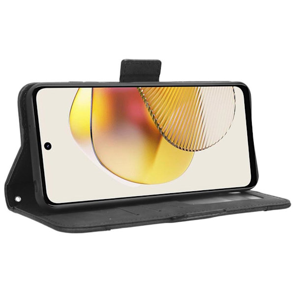 SKALO Motorola Moto G73 5G 6-RUM Pungetaske - Sort Black