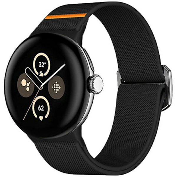 SKALO Tygarmband Bull Head Google Pixel Watch 3 41mm - Svart Svart