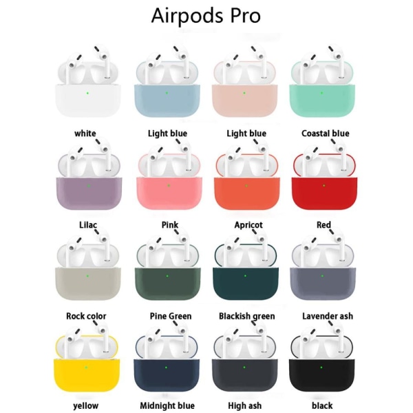 SKALO AirPods Pro Ultratyndt silikone Cover - Sort Black