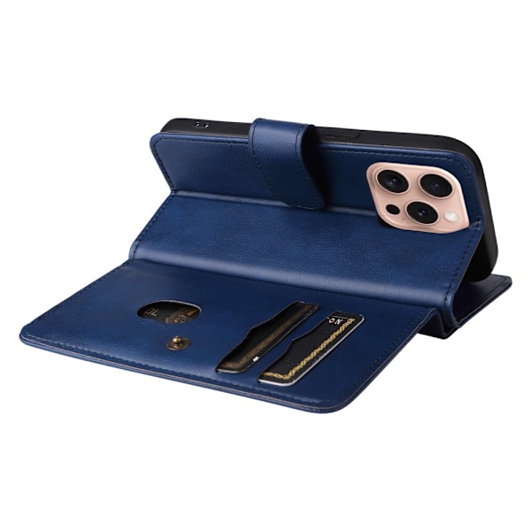 SKALO iPhone 16 Pro 10-RUM Flip Cover - Blå Blue