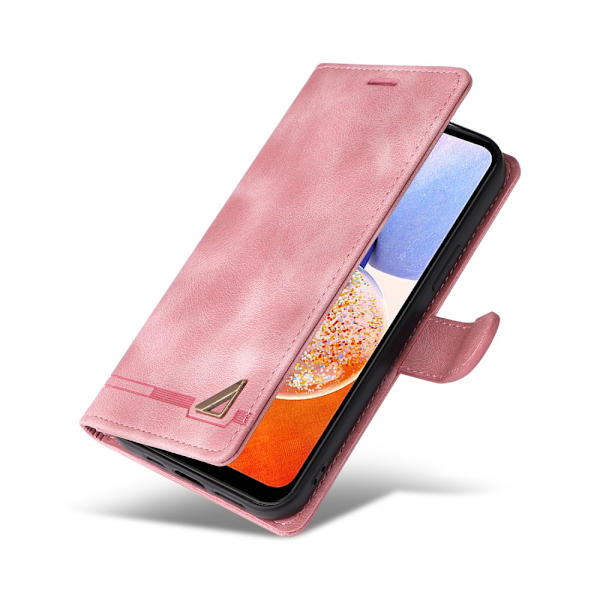 SKALO Samsung A54 5G Lompakkokotelo PU-nahkaa - Pinkki Pink