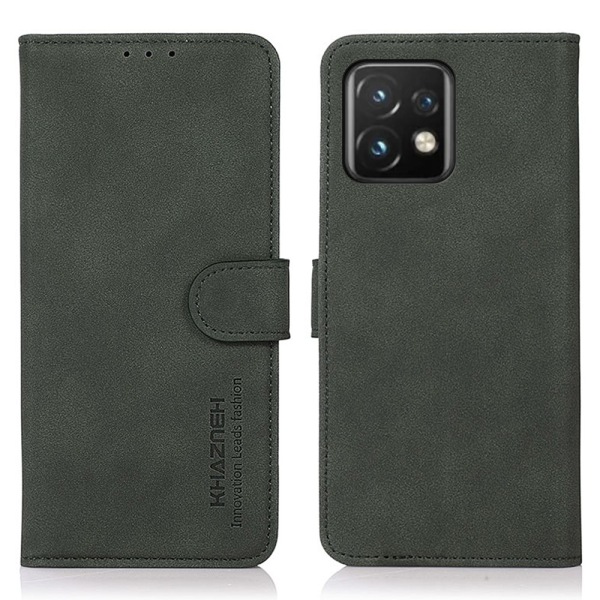 SKALO Motorola Edge 40 Pro 5G KHAZNEH Plånboksfodral i PU-Läder Grön