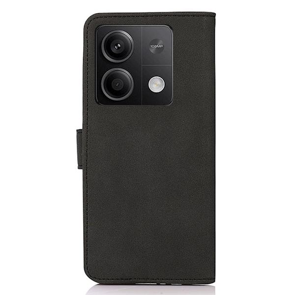 SKALO Xiaomi Redmi Note 13 5G KHAZNEH Lompakkokotelo PU-nahasta - Musta Black