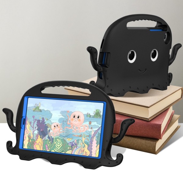 SKALO Samsung Tab A7 Lite 3D Cartoon børns cover - Sort Black