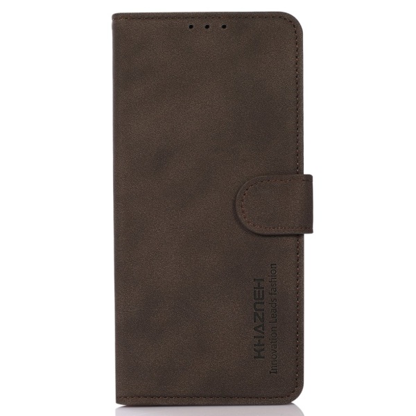 SKALO Motorola ThinkPhone 5G KHAZNEH Plånboksfodral i PU-Läder - Brun