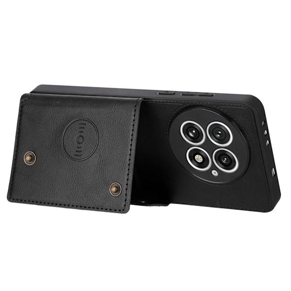 SKALO OnePlus 13 PU-Läder 2-Kortfack Skal - Svart Svart