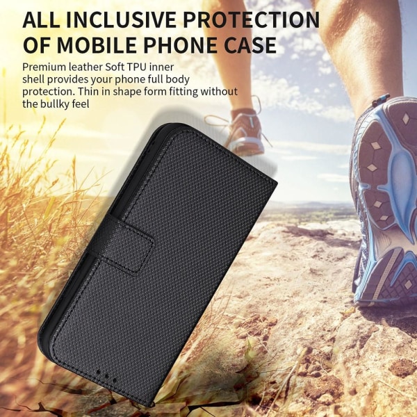 SKALO Motorola Moto G73 5G Premium Mini Romb Plånboksfodral - Lila Lila