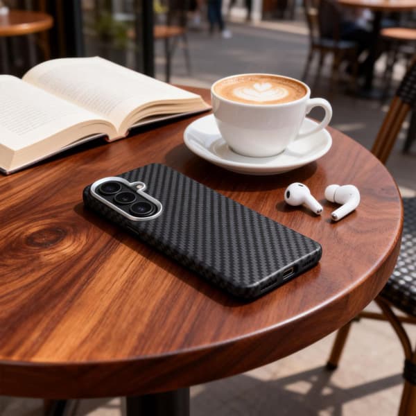 Tech-Protect Ion Carbon MagSafe Cover til Samsung Galaxy S26 - Sort/Sølv Black