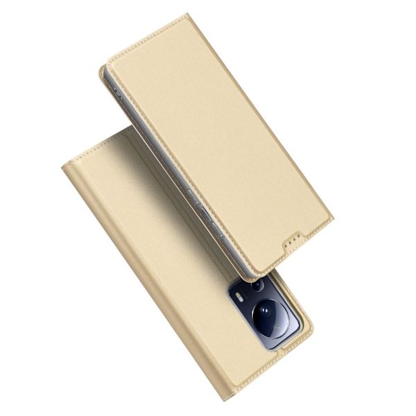 DUX DUCIS Xiaomi 13 Lite Skin Pro Series Flip Cover - Guld Gold