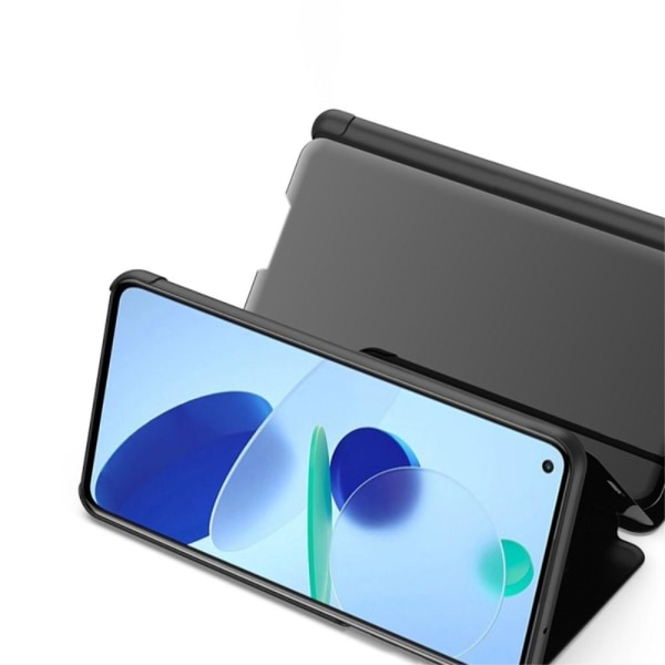 SKALO Xiaomi Mi 11 Lite Clear View Spegel fodral - Svart Svart