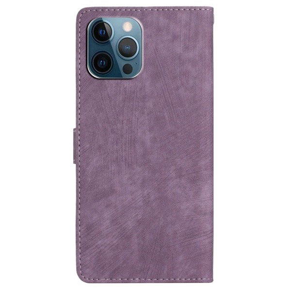 SKALO iPhone 15 Pro Max Lompakkokotelo PU-nahkaa - Violetti Purple