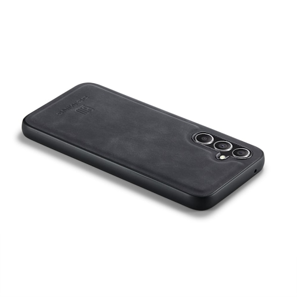 DG MING Samsung A56 5G Premium PU-nahka Hybrid Suojakuori - Musta Black