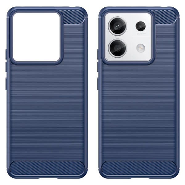 SKALO Xiaomi Redmi Note 13 Pro 5G Armor Carbon Stöttåligt TPU-skal - Fler färger Blå