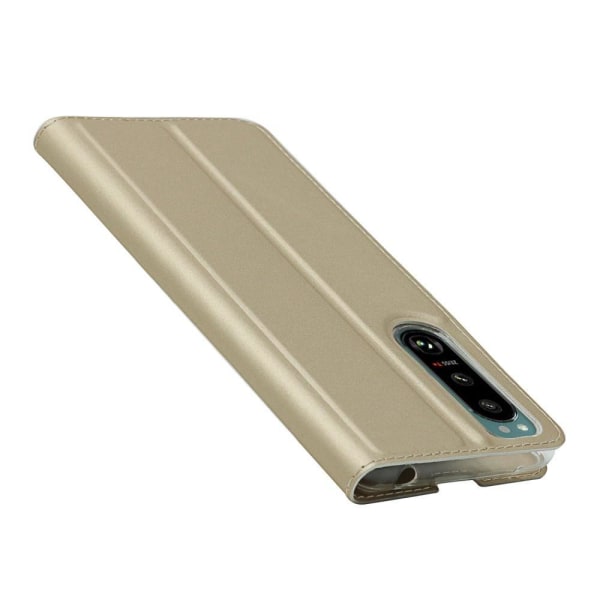 SKALO Sony Xperia 5 III Plånboksfodral Ultratunn design - Fler f Guld