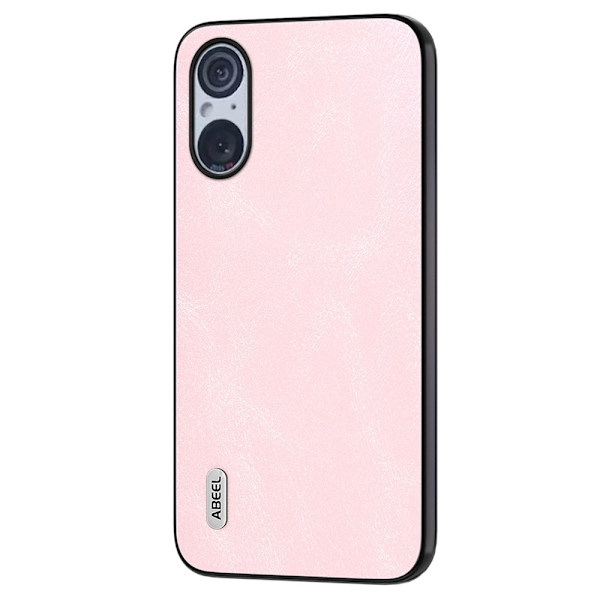 SKALO Sony Xperia 5 V ABEEL PU Nahka Suojakuori - Pinkki Pink