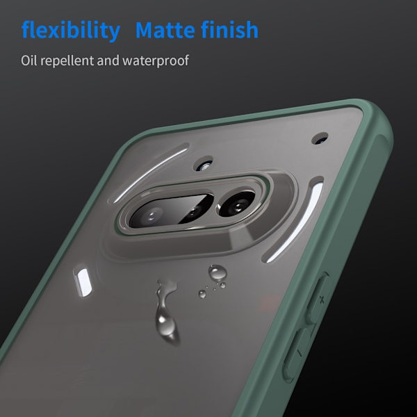 SKALO Nothing Phone (3a) 5G Color Bumper Frosted Skal - Grön Grön