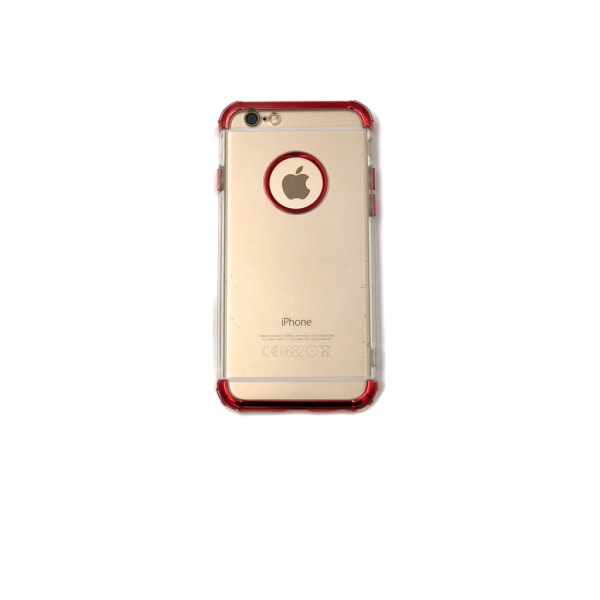 Extra tåligt design silikonskal | färgade kanter iPhone 7 Silver