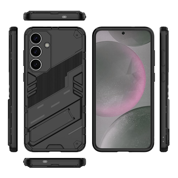 SKALO Samsung S25 Armor Hybrid Punk Skal - Svart Svart
