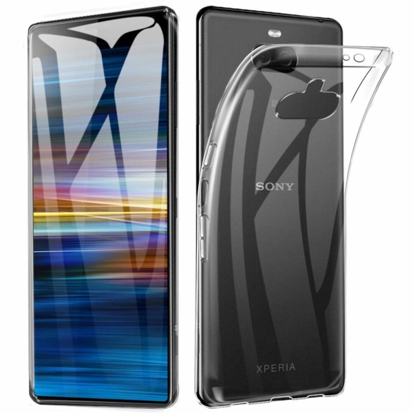 Läpinäkyvä silikoni-TPU-kuori Sony Xperia 10 Plus -puhelimelle Transparent