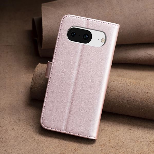 Google Pixel 8 BINFEN COLOR Embossed Plånboksfodral - Roséguld Rosa guld