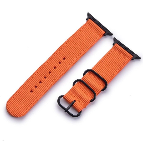 SKALO Nato-armband i nylon Apple Watch 42/44/45/49mm - Fler färg Orange