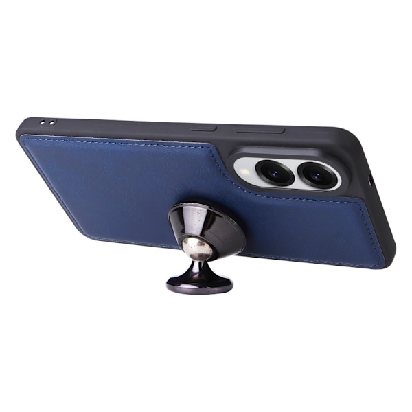 SKALO Samsung S25 Edge 2-i-1 Magnetisk Aftagelig Flip Cover - Blå Blue