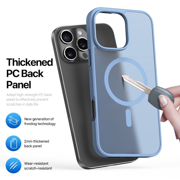 DUX DUCIS iPhone 16 Pro Yind Series Matta viimeistely Suojakuori - Sininen Blue