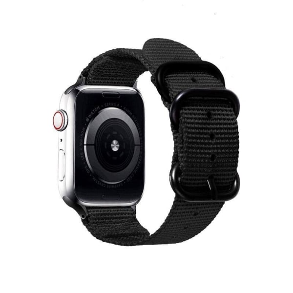 SKALO Nato Ranneke Nailona Apple Watch 38/40/41mm - Valitse väri Black