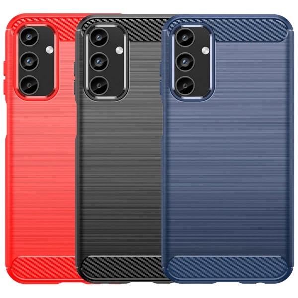 SKALO Samsung A35 5G Armor Carbon Stødsikker TPU-cover - Vælg fa Black