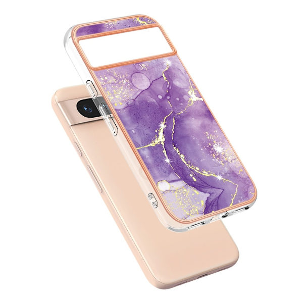 SKALO Google Pixel 8a Marmor TPU-skal - Motiv 4 multifärg