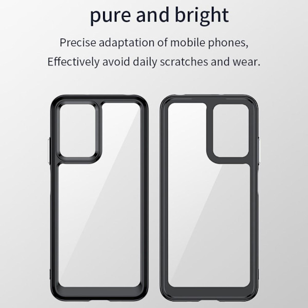 SKALO Xiaomi Redmi 10 5G Color Bumper Skal - Svart Svart
