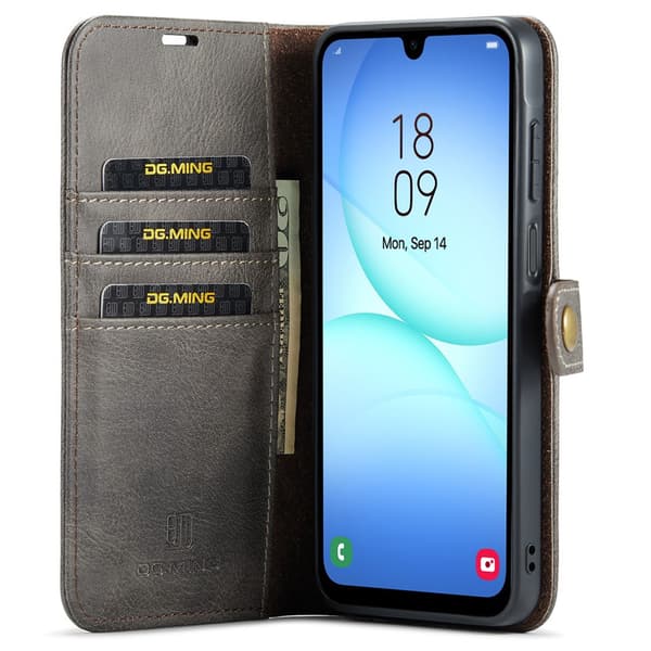 DG MING 2-i-1 Magnet Plånboksfodral för Samsung Galaxy A17 - Grå grå