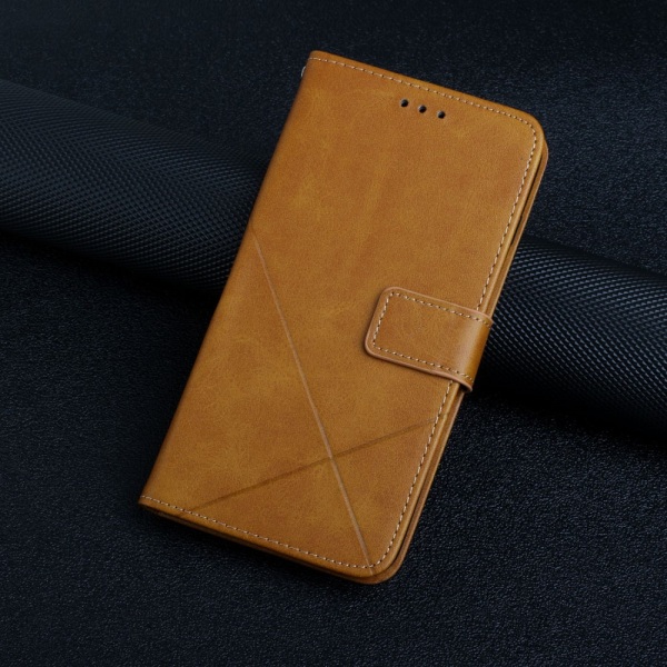 SKALO Xiaomi Redmi Note 12 4G PU læderpung med prægning - Lys brun Light brown