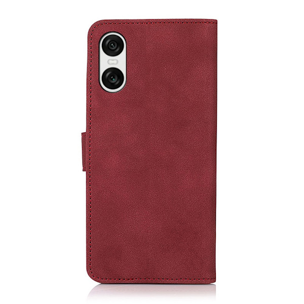 SKALO Sony Xperia 10 VI KHAZNEH Plånboksfodral i PU-Läder - Röd Röd