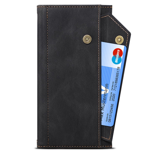 SKALO Google Pixel 7a ESEBLE Big Wallet Pungetui - Sort Black