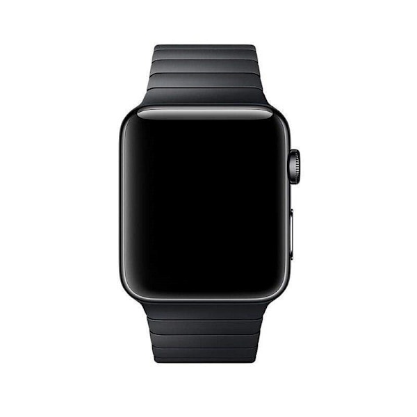 SKALO Teräsranneke "Flat" Apple Watch Series 4-6 44mm - Valitse väri Black