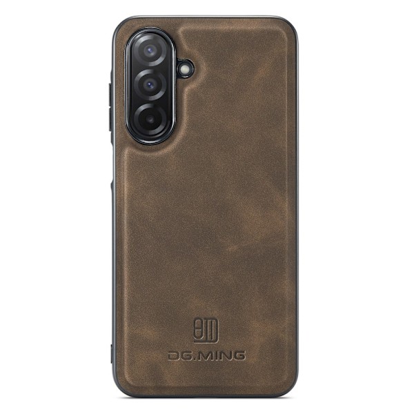 DG MING Samsung A26 5G Premium PU-Läder Hybrid Skal - Mörkbrun Mörkbrun