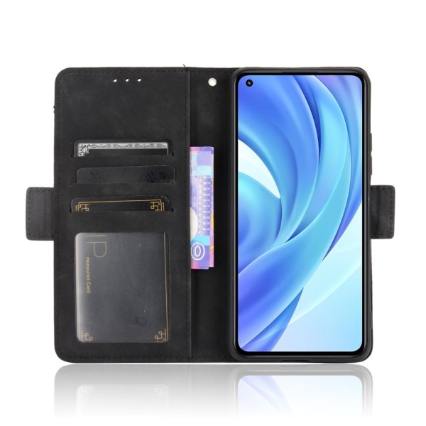 SKALO Xiaomi Mi 11 Lite 6-FACK Plånboksfodral - Svart Black