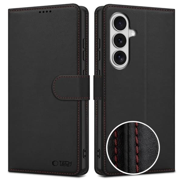 Tech-Protect Wallet Etui til Samsung Galaxy S26 - Sort Black