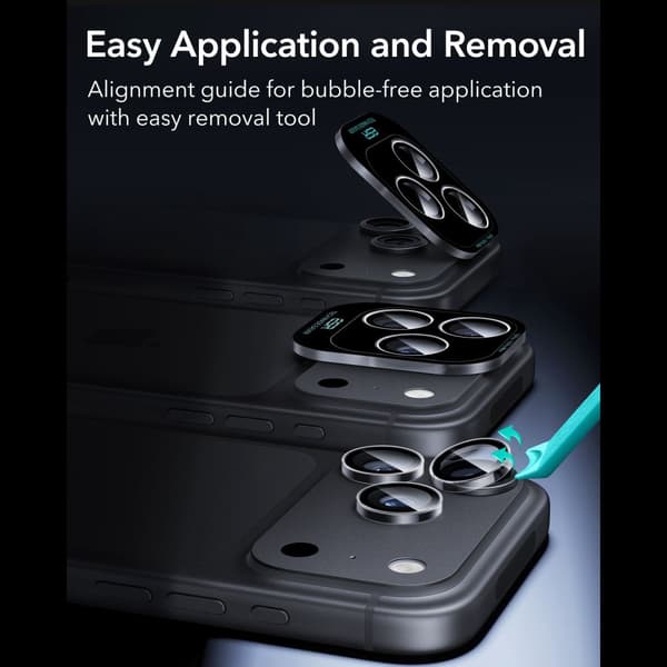 ESR Armorite Camera Protector Kamerabeskyttelse i Hærdet glas til iPhone 18 Pro - Transparent Transparent