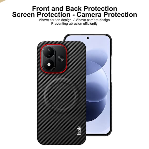 IMAK Ruiyi Series Cover til Xiaomi Redmi Note 17 - Sort Black