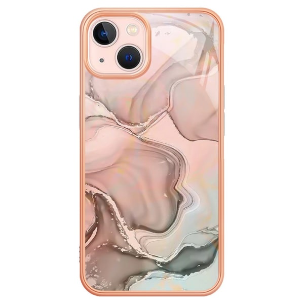 SKALO iPhone 15 Marmor TPU-cover - #2 Multicolor