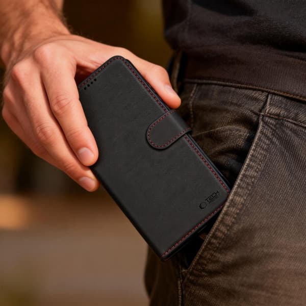 Tech-Protect Wallet Pungcover til Samsung Galaxy A57 5G - Sort Black