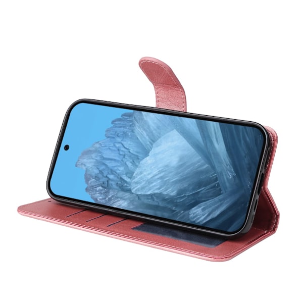 SKALO Google Pixel 9/9 Pro PU-Läder Plånboksfodral - Fler färger Rosa