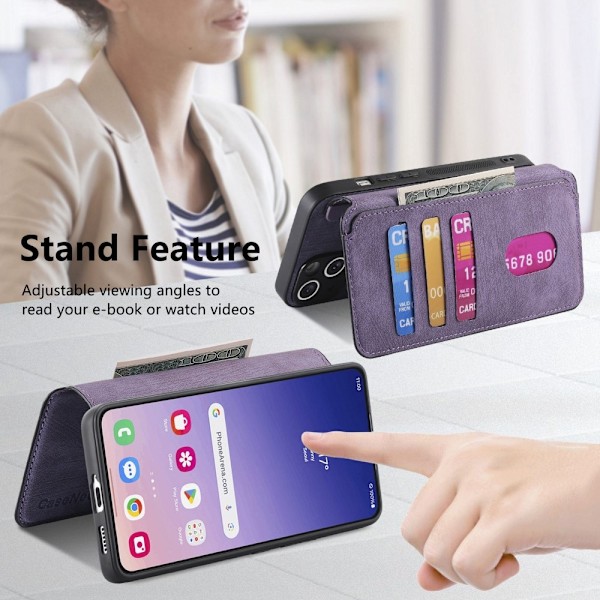SKALO Samsung S25 CASENEO MW-03 Lompakkokotelo - Violetti Purple