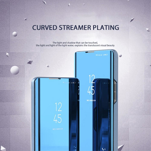 SKALO Xiaomi Redmi Note 12 4G Clear View Mirror Etui - Sort Black