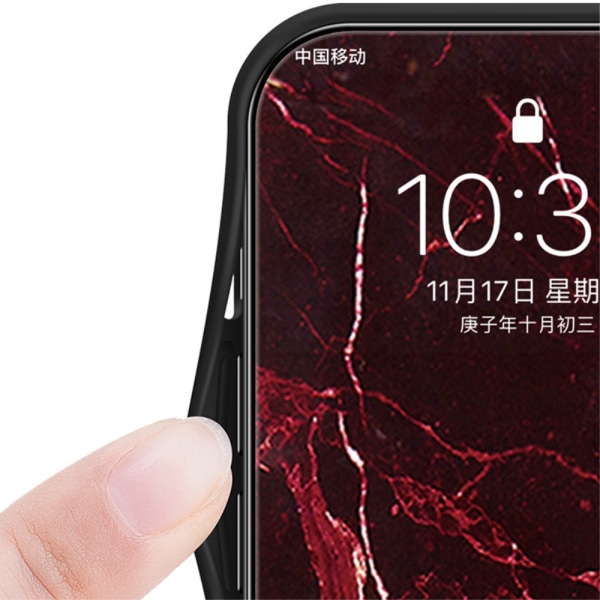 SKALO Xiaomi Redmi Note 13 5G Marmor hærdet glas TPU Cover - #2 Multicolor
