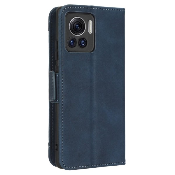 SKALO Motorola Edge 30 Ultra 5G 6-lokeroa Lompakkokotelo - Sininen Blue